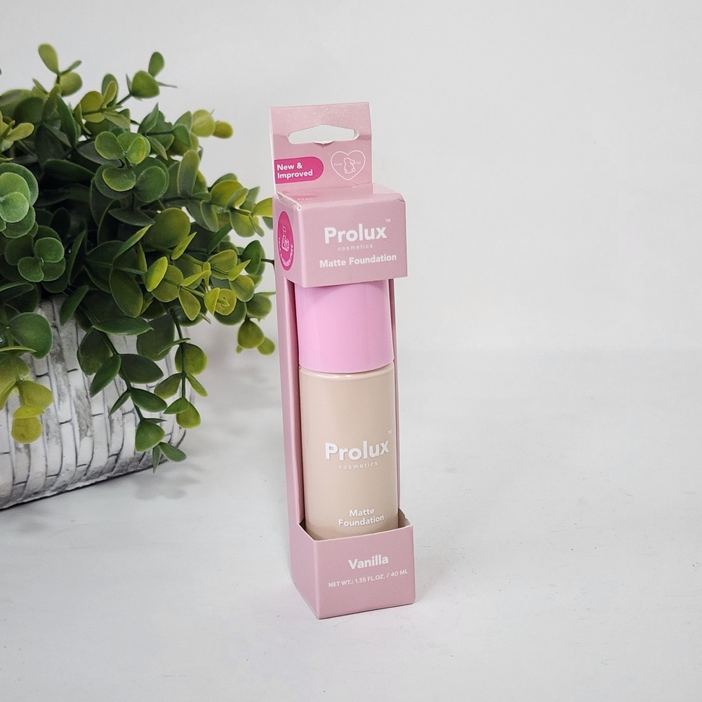 Prolux Cosmetics Matte Foundation Vanilla Shade - 1.35 fl oz / 40 mL - New